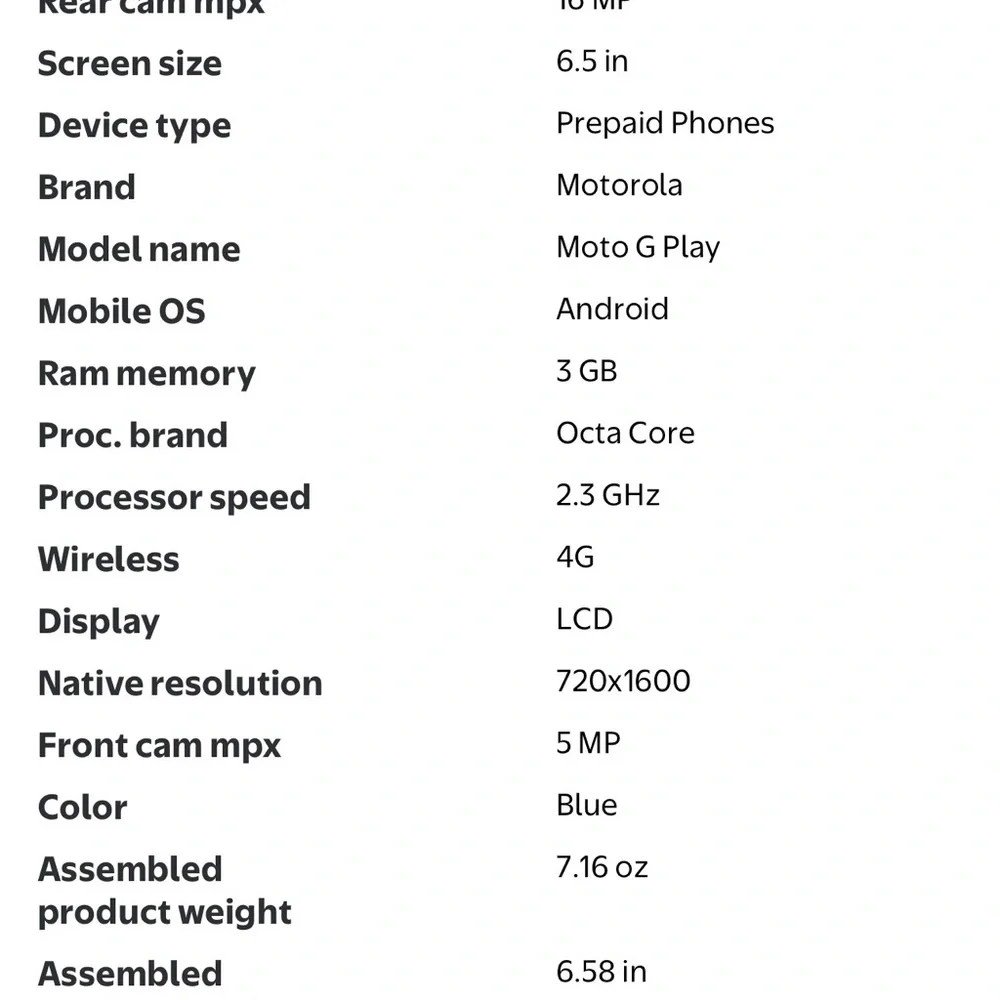 Moto G Play - Blue